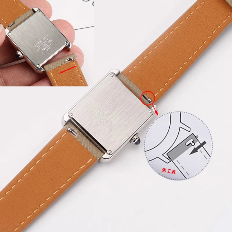 Watch Strap For Cartier Santos - огляд і ціна Cartier Watch Tank