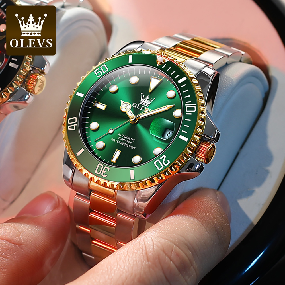 OLEVS 6650 Mechancial Watch fo - огляд і ціна Rolex Watch Submariner