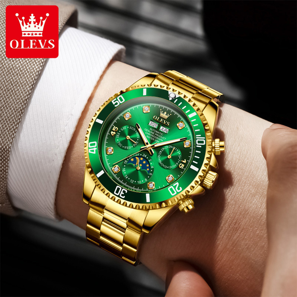 OLEVS 6729 Automatic Watch Man - огляд і ціна Rolex Watch Submariner