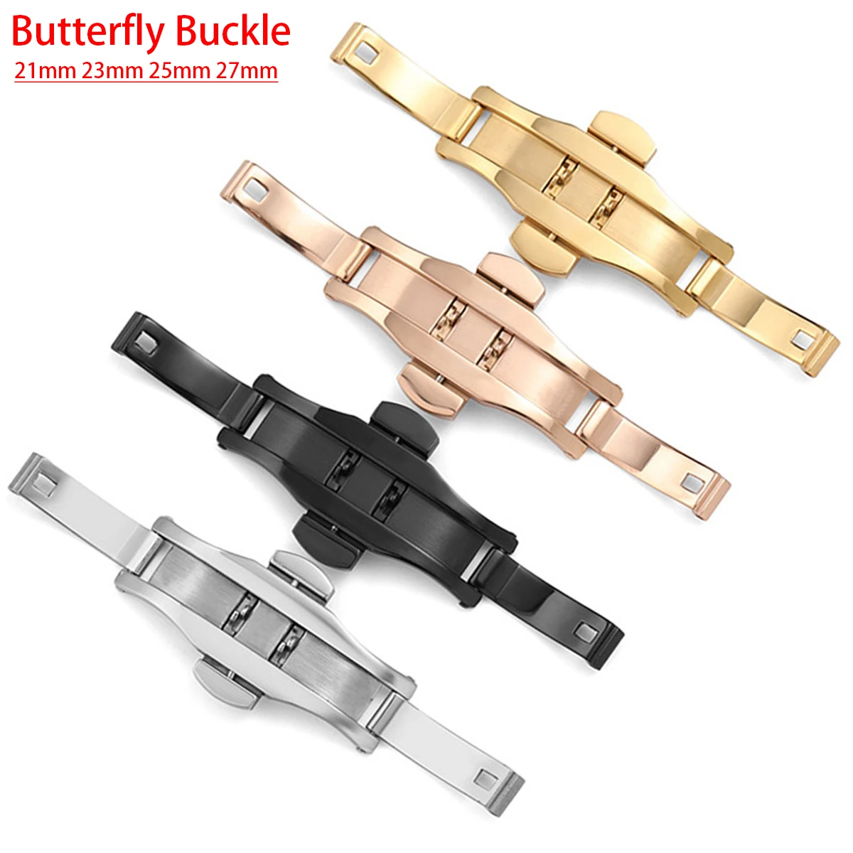 Stainless Steel Butterfly Depl - огляд і ціна Butterfly Clasp Deployant